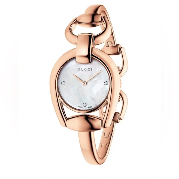 Gucci women's watch rose gold sale